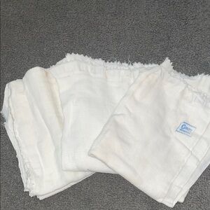 Unbranded White Cloth Diapers Muslin Baby Diapers- Soft Breathable Cloth Diapers